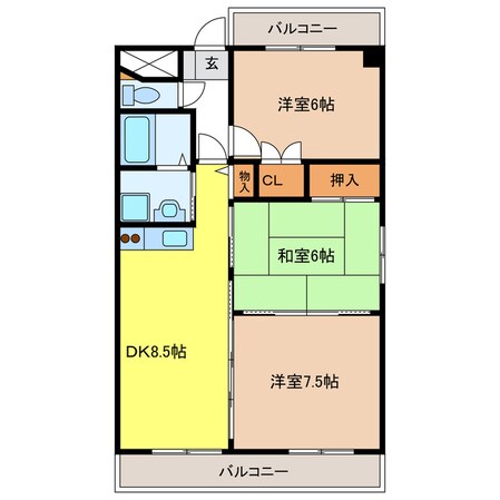 ラ・ミノールの物件間取画像